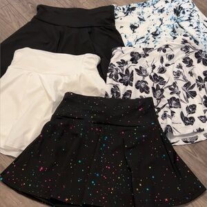 Stylish Skirt Collection - Black, White, and Patterned